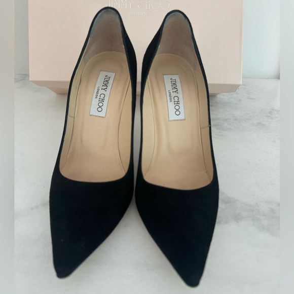 Jimmy Choo Shoes - Jimmy Choo black suede pointed heels size 8